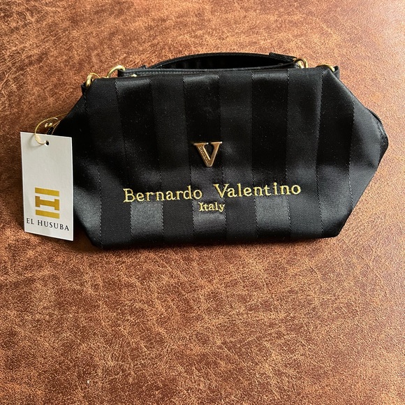 Bernardo Handbags - Bernardo Valentino Black Satin Clutch